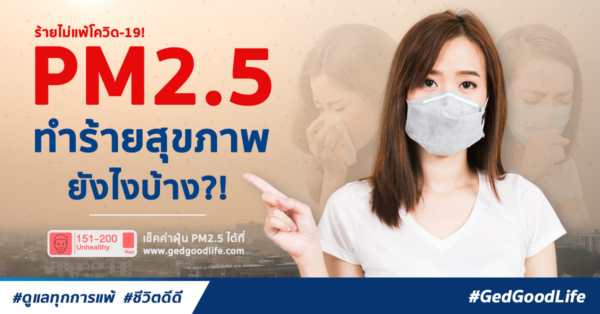 ฝุ่น Pm2.5 คืออะไร ทำร้ายสุขภาพเรายังไงบ้าง? สาเหตุ อาการ วิธีป้องกัน