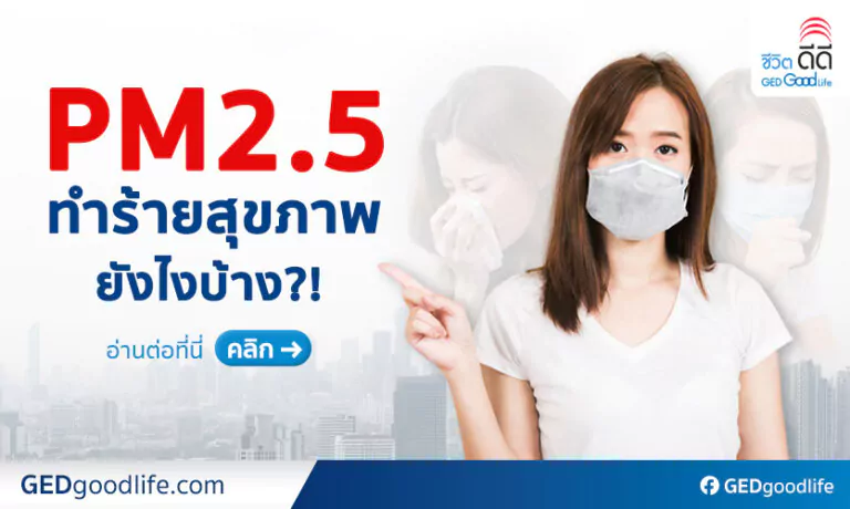 ฝุ่น PM2.5 คืออะไร ทำร้ายสุขภาพเรายังไงบ้าง? สาเหตุ อาการ วิธีป้องกัน