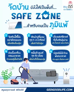 จัดบ้านยังไงให้เป็นพื้นที่ “เซฟโซน” สำหรับคนเป็นภูมิแพ้