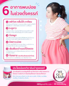 6 อาการพบบ่อยในช่วงตั้งครรภ์