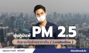 ฝุ่นภูมิแพ้ PM 2.5 กับยาแก้แพ้ลอราทาดีน